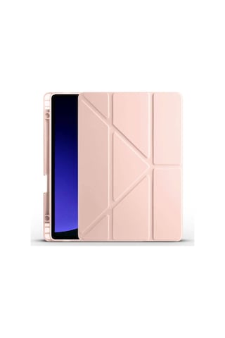 Galaxy Uyumlu Tab S10 Fe Kılıf Tri Folding Kalem Bölmeli Standlı Kılıf Tablet Kılıfı