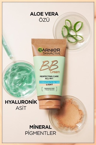 Garnier Hyaluronic Acid Aloe Oil Free BB Krem 50 ML Light