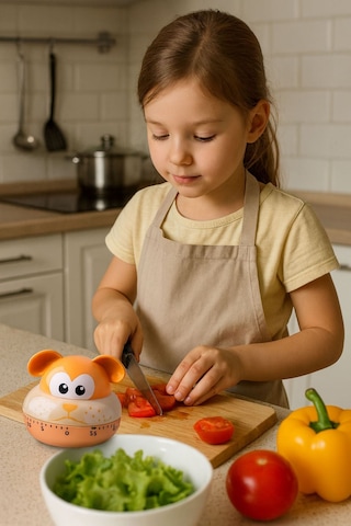 Köpek Model Mekanik Mutfak Zamanlayıcı Timer Çocuklar İçin Thr381