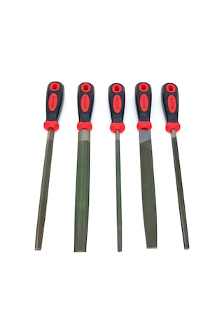 Maxstar Düz Yuvarlak Balık Sırtı Kare Üçgen Kalite Eğe Seti 5 Parça