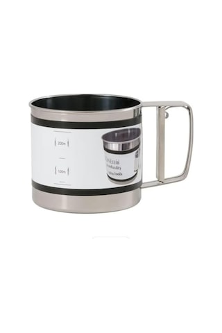 Paslanmaz Çelik Un Ve Pudra Şekeri Eleği Tek Elle Kullanılan Otomatik Elek, 3 Fincan Kapasiteli Flour Sifter, İnce Eleme İçin Dayanıklı Mutfak Aleti, Kek, Kurabiye Ve Pasta Yapımı İçin