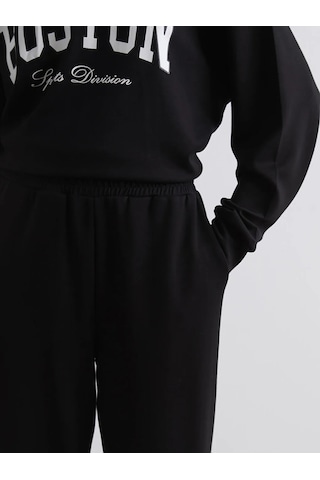 Lc Waikiki Siyah Soft Touch Kadın Jogger Eşofman Altı