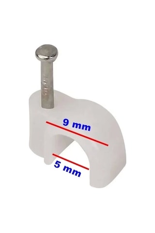Beton Çivili Kablo Tutturma Kroşe No:2 10 Lu Paket