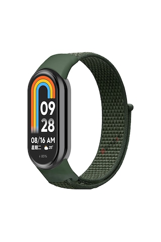 Xiaomi Mi Band 9 İle Uyumlu Hasır Nylon Akıllı Bileklik Kordon - Saat Kordonu