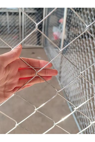 2.50mm Kalınlık 7x7 Göz 1,5mt -20mt Galvanizli Helezon Bahçe Çit Tel Örgü Çelik