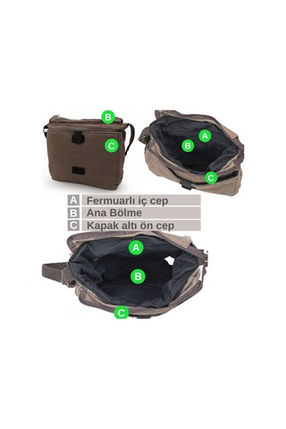 Old Cotton 7136 Kahverengi 14 İnç Laptop Omuz Postacı Çantası Kahve Rengi