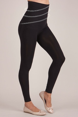 Akdağ Sportswear Dikişsiz Yüksek Bel Toparlayıcı Korseli Bel Bantlı Siyah Korse Taytsiyah M Siyah