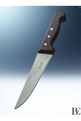 Beknife Bemiral Bıçak No.1 14 Cm 10121.14 Wenge Saplı İşlemeli Kasap Bıçağı 36mm X 140mm X 3mm