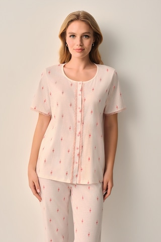 Suwen Maria Pamuklu Gömlek Yaka Pijama Takımı Sh26610660b334 Pembe