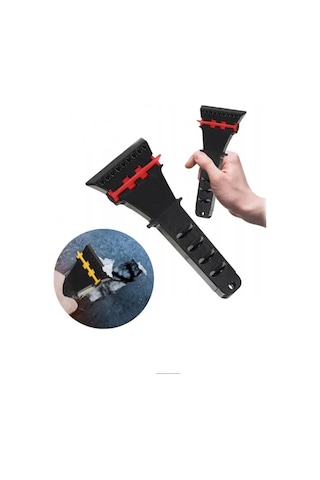 Buz Kırıcı Buz Kazıyıcı Silikonlu Çek Çek Siyah