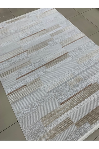 Padişah Halı Eternity 79817 020 Serisi Akrilik Salon Oturma Odası Halısı Krem - Kahve