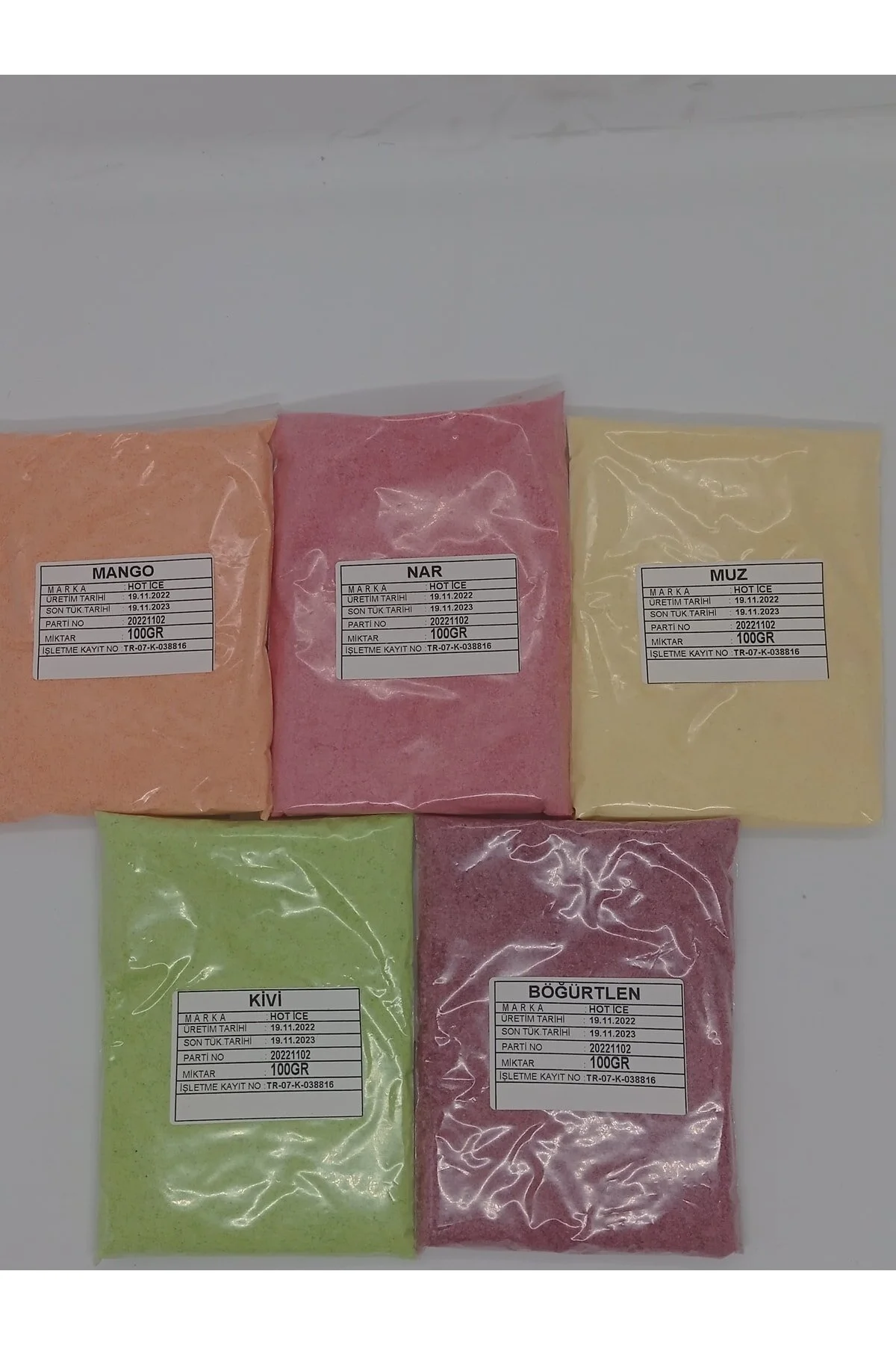 Meyve Aromalı Içecek Tozu 5'li Paket 500gr 500 G