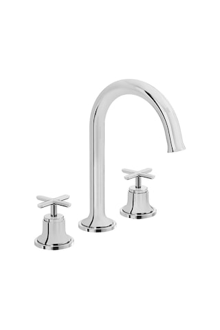 Artema Origin Classic 3 Delikli Lavabo Bataryası Krom A42891 Beyaz