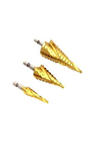 Hallow 4 MM İçin Spiral Yivli Adım Matkap Ucu Set 12 MM / 20MM