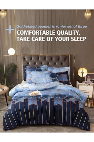 Rose5 Çift Kişilik 4 Parça Luxury Nevresim Takımı Koyu Kırmızı