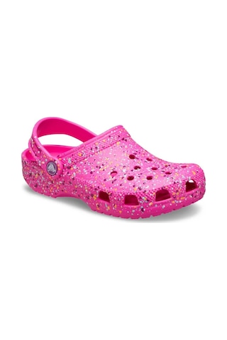 Crocs Classic Paint Splatter Clog K Kız Çocuk Terlik 210349 Pembe