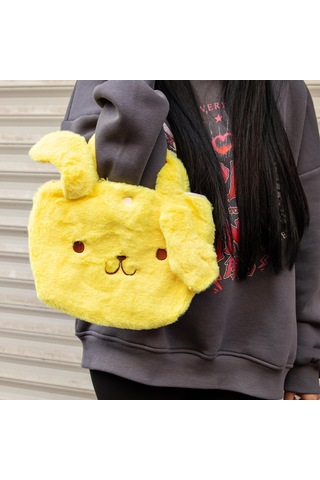 Kawai Sanrio Pompompurin Peluş El Çantası -1137 Altın