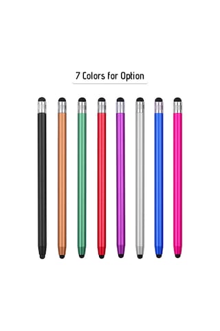 Kosona 4 Adet Metal Silikon Uçlu Dokunmatik Kalemler - Telefon Ve Tablet İçin Doğru Tıklama, Çift Uçlu Fonksiyonlu El Yazısı Kalemi Siyah