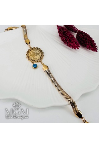 Mepa Gold Çelik Bileklikler 18,5+5 Cm Uzatma Payı - Kbl0160 Najmaddin Altın