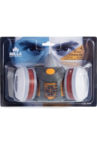 Milla Spry Maske Kiti Yarım Yüz Maskesi A1p2 Filitre