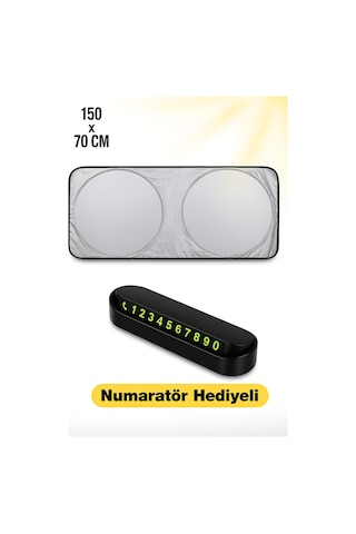 Togg T10x V2 Rwd Standart Menzıl 160kw Oto Ön Cam Güneşliği - Numaratör