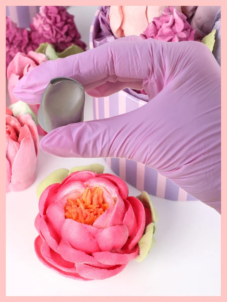 Bonbon Konditer Peçetesi Eğrişişi Gül Yapraklı 122 233697998 Gri