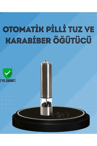 Pilli Baharat Değirmeni Karabiber Tuz Ve Baharat Öğütücü Renkli