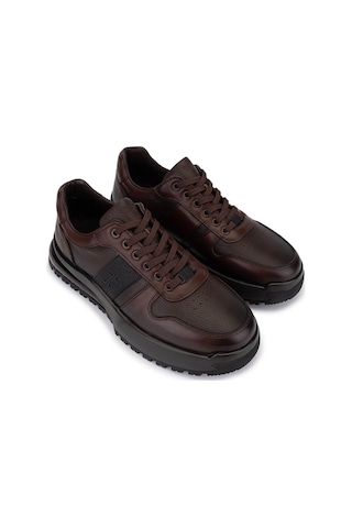 Tamer Tanca Erkek Hakiki Deri Kahverengi Sneakers & Spor Ayakkabı 298 3202-1626 Erk Ayk Sk25-26 Khv Slvr/khv Alkl Kahverengi