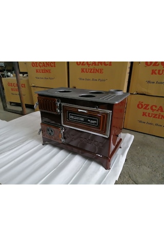 Fırınlı Döküm Derin Ocak Kuzine Soba Kömür Sobası Odun Sobası