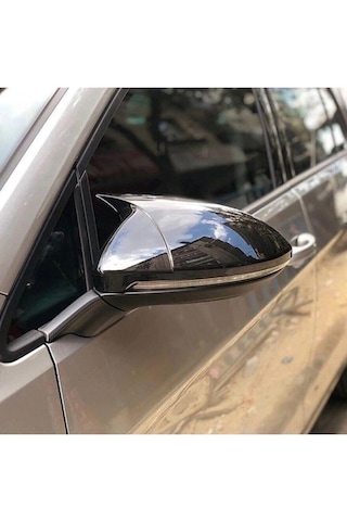 Vw Golf 7 Yarasa Ayna Kapağı 7,5 Batman Ayna Parlak Siyah