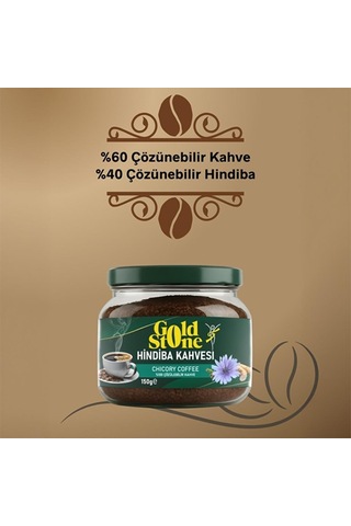 Gold Stone Hindiba Kahvesi 1 Aylık 60 Kullanım Net 150gr Öğütülmüş