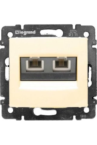 Legrand 774339 Valena Telefon Prizi Rj11 4 Kontak -2çıkış Bej