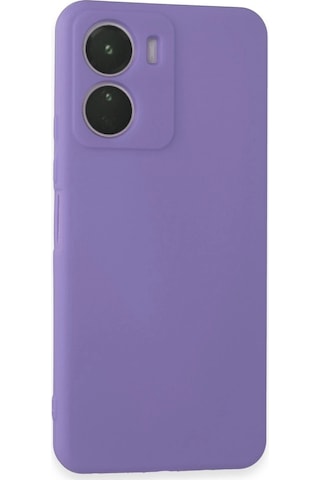 Uryport Vivo Y16 Kılıf First Silikon - Lila