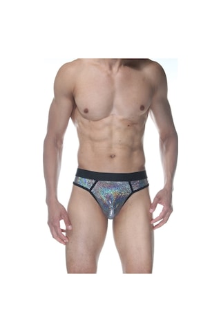 Gümüş Simli Fantezi Erkek Tangası (Dm102144) Gümüş