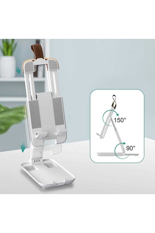 Lexroo 095 Tablet Telefon Standı - Beyaz Diğer