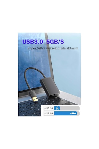 Hd08 Usb 3.0 5gbps To Hdmı Dönüştürücü Adaptör 1080p Fullhd Aynalama Ve Genişletme Modu