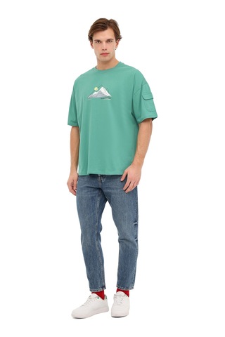Kinetix Ml Day 11otd213 5fx Yeşil Erkek Kısa Kol T-shirt 000000000101938695