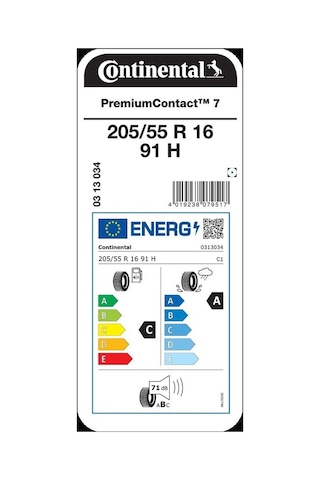 Continental 205/55R16 91H Premiumcontact 7 Yaz Lastiği 2025
