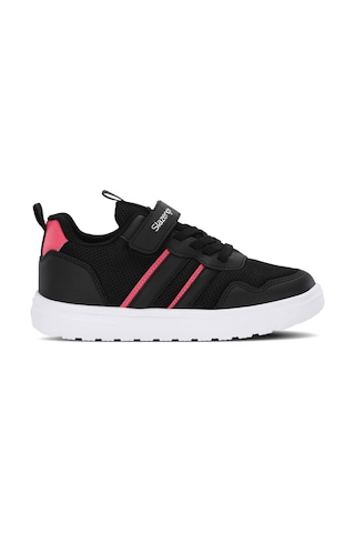 Slazenger Freedom I Kız Çocuk Cırt Cırtlı Siyah / Pembe Günlük Spor Ayakkabısı