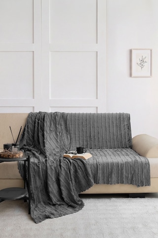 Elart Stil 170x215 Cm Koltuk Örtüsü Antrasit