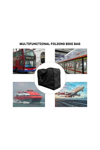 Jeemson 14-16 İnç Klap Bisiklet Taşıma Çantası, Oxford Kumaş 600d+210d , Omuz Kemerli, Hafif 0.95kg , C Tipi, Ek Depolama Çantası İçerir Çok Renkli