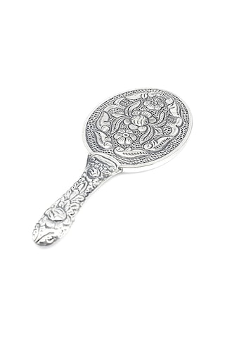 Altın Sepeti GA055 Saplı Minik Gümüş El Aynası