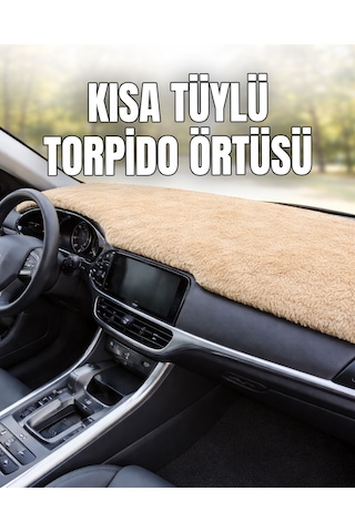 Kısa Tüylü Torpido Koruma Örtüsü, Güneşten Korur, Çatlak Önleyici Örtü Bej