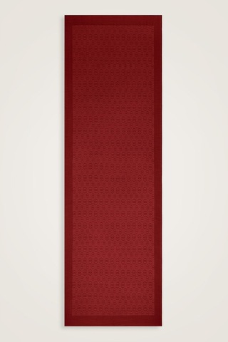 İmannooor Zincir Desen Bordo Pamuk İpek Şal 70x210
