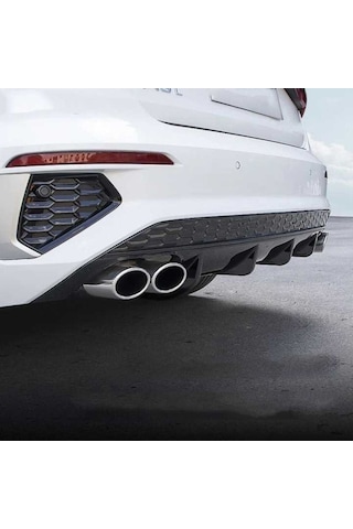 Audi A3 Sedan Uyumlu Yedek Parça Difüzör 2021+ Sağ Sol Çift Çıkı