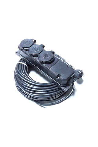 3 Lü Kauçuk Seyyar Uzatma Kablosu 20 Metre 3x2.5 Mm