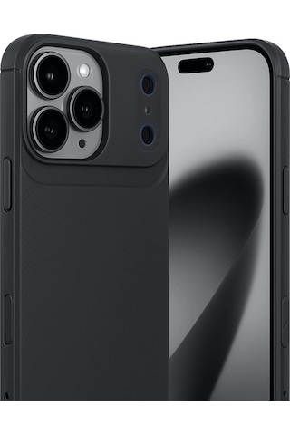 Apple, Uyumlu iPhone 17 Pro Max Auto Focus Karbon Kapak Siyah