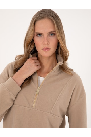Pierre Cardin Kadın Bej Sweatshirt 50314954-vr011 Bej