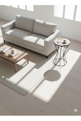 Geometrik Model Sehpa Mermer Desenli Gri Siyah 37x37x59 Cm Atlantik Çam