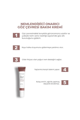 Sinoz Göz Altı ve Çevresi İçin Nemlendirici Göz Kremi 15 ML